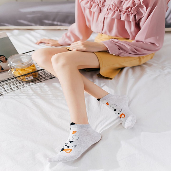 Set 5 đôi tất nữ TG03 chất liệu bền, đẹp, dễ thương Bán lẻ giá sỉ