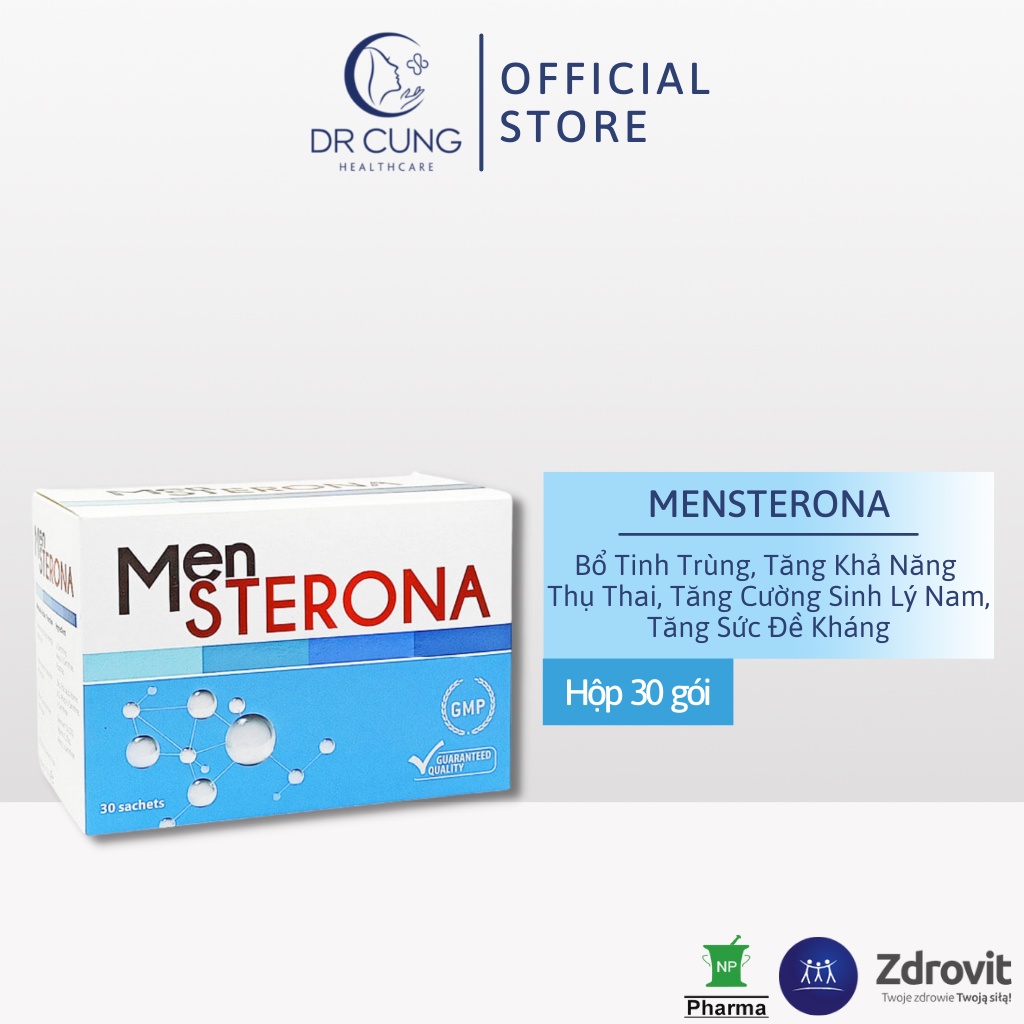 Bác Sĩ Cung Combo Hỗ Trợ Bổ Trứng, Bổ Tinh Trùng, Tăng Khả Năng Thụ Thai, Femifortil, Mensterona, Gel XY