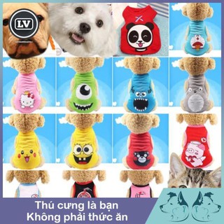 Áo hè cho chó mèo random mẫu Phụ kiện Long Vũ