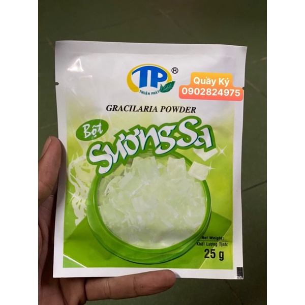 Bột Sương Sa Thuận Phát 1 lốc 10 gói 25gr - làm sương sa sương sáo rất ngon