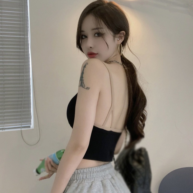 Áo Sát Nách Cổ Chữ V Dáng Ôm Phong Cách Thể Thao Thời Trang Quyến Rũ Cho Nữ