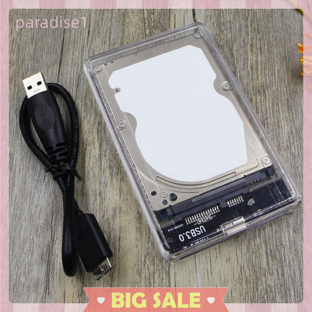 Hộp Đựng Ổ Cứng Trong Suốt 2.5 inch HDD SSD SATA Sang USB 3.0 | BigBuy360 - bigbuy360.vn