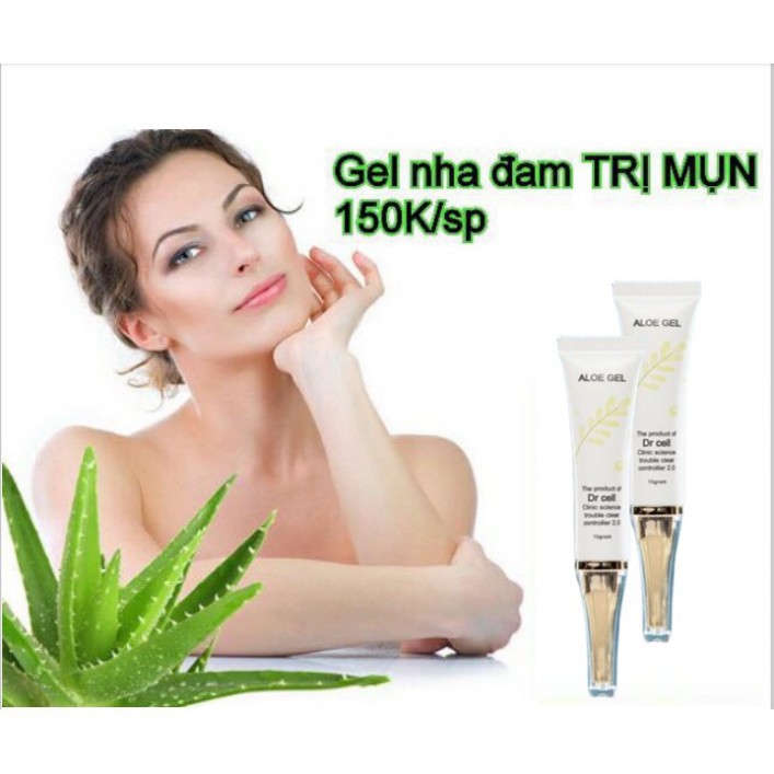 Gel Mụn Nha Đam Dr Cell, Giảm Sưng Viêm, Giúp Khô Đầu Mụn Nhanh Chóng, Kháng Khuẩn Chống Lây Lan Mun 15gr Chính Hãng | BigBuy360 - bigbuy360.vn