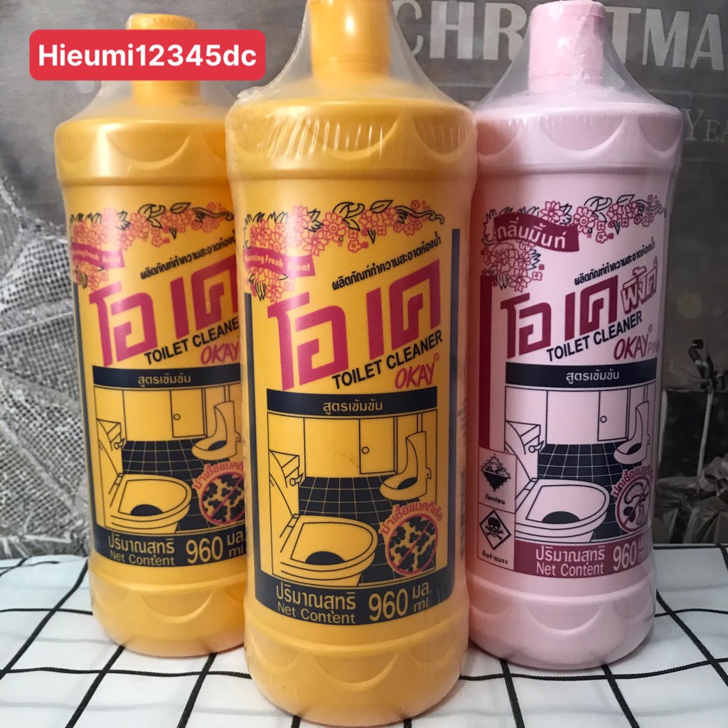 NƯỚC TẨY RỬA BỒN CẦU NHÀ VỆ SINH OKEY THÁI LAN CỰC MẠNH
