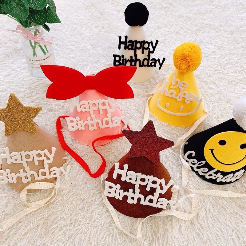 Set sinh nhật hàn quốc FREE SHIP Dây cờ sinh nhật hàn quốc, Dây chữ Happy birthday vải nỉ hàn quốc y ảnh