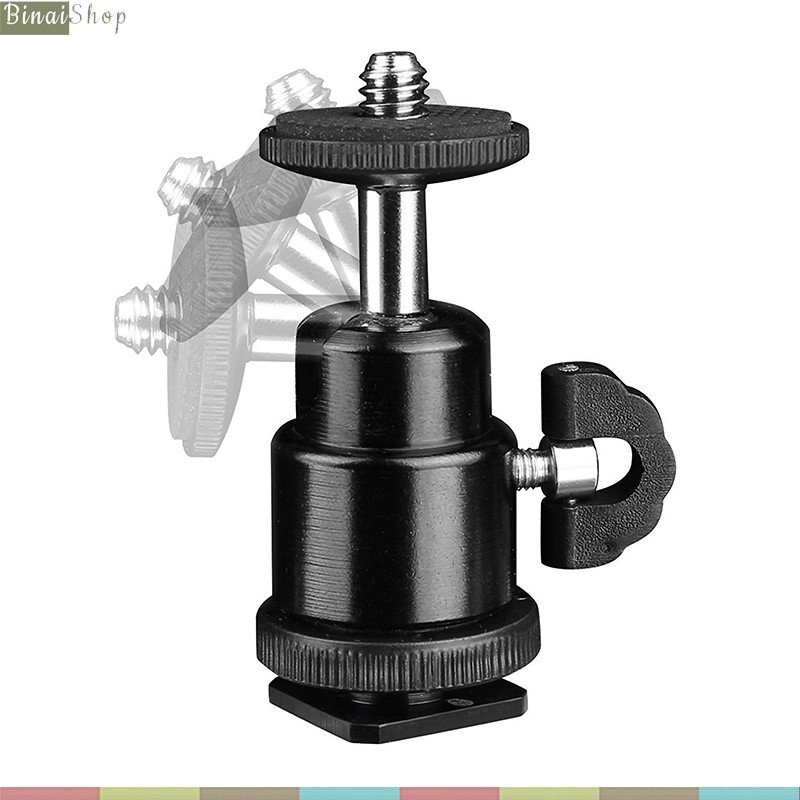 Khớp Nối 360° Ball Head Mini 1/4 Inch Cho Tripod Hỗ Trợ Quay Phim Chụp Hình OEM Z