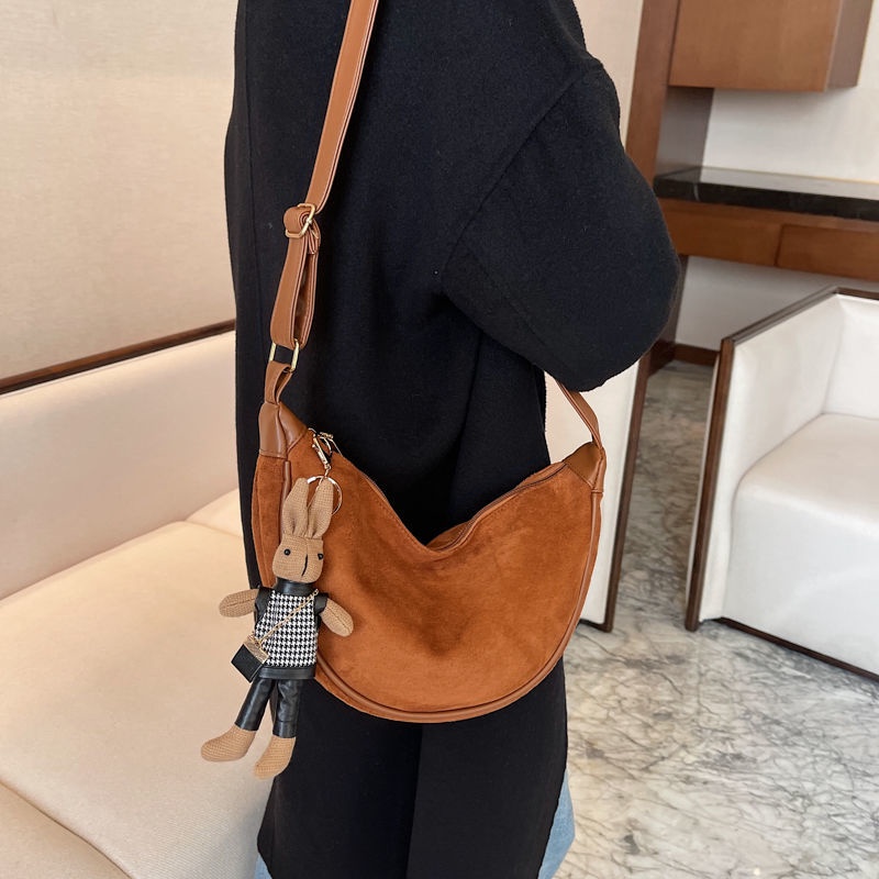 Túi Đeo Chéo Bằng Len Nhám Kiểu Dáng Hợp Thời Trang Phù Hợp Với Mùa Đông Với 8 Phong Cách Tùy Chọn