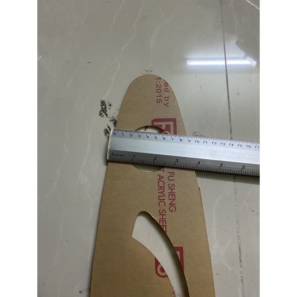 Thước Parabol mica nhựa dẽo cho giáo viên-chiều dài 39cm