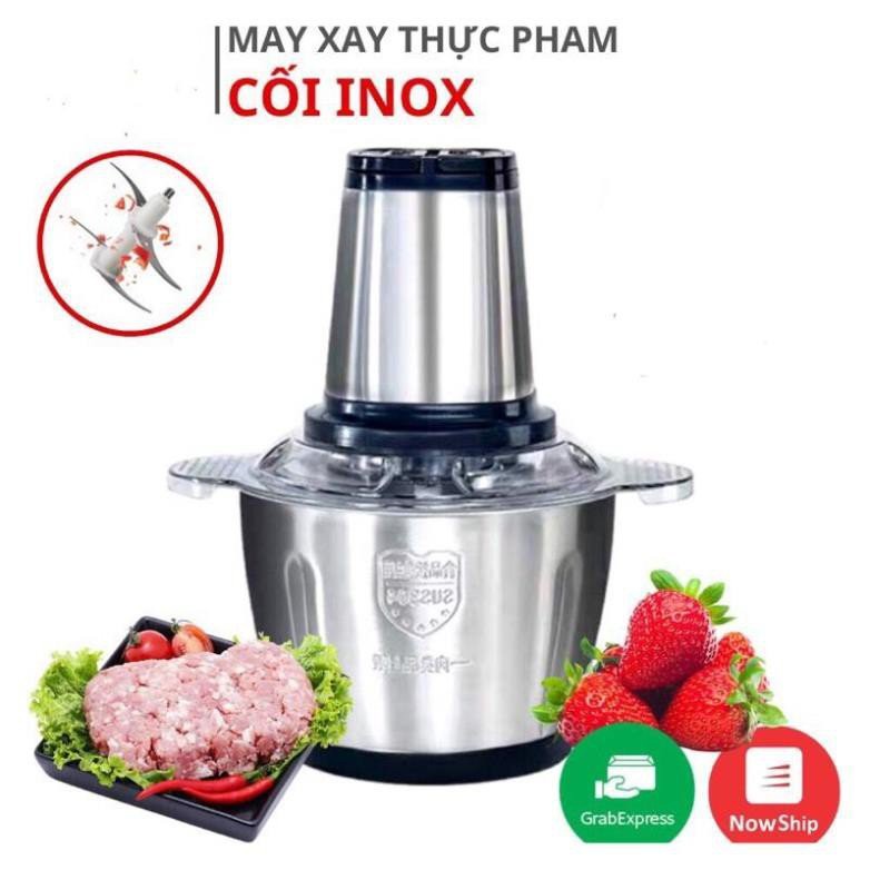 Máy Xay Thịt, Xay Sinh Tố Đa Năng Inox Chính Hãng-htcbikini