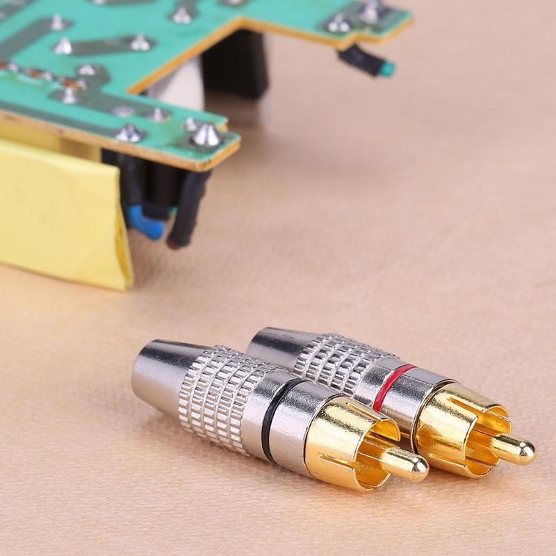 Đầu hàn Jack AV / RCA / Hoa sen - Đầu hàn dây loa