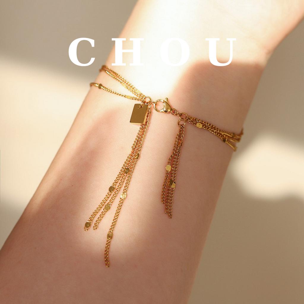 Vòng Tay, Lắc Tay Titan Nhiều Lớp Tua Rua | CHOU ACCESSORIES |