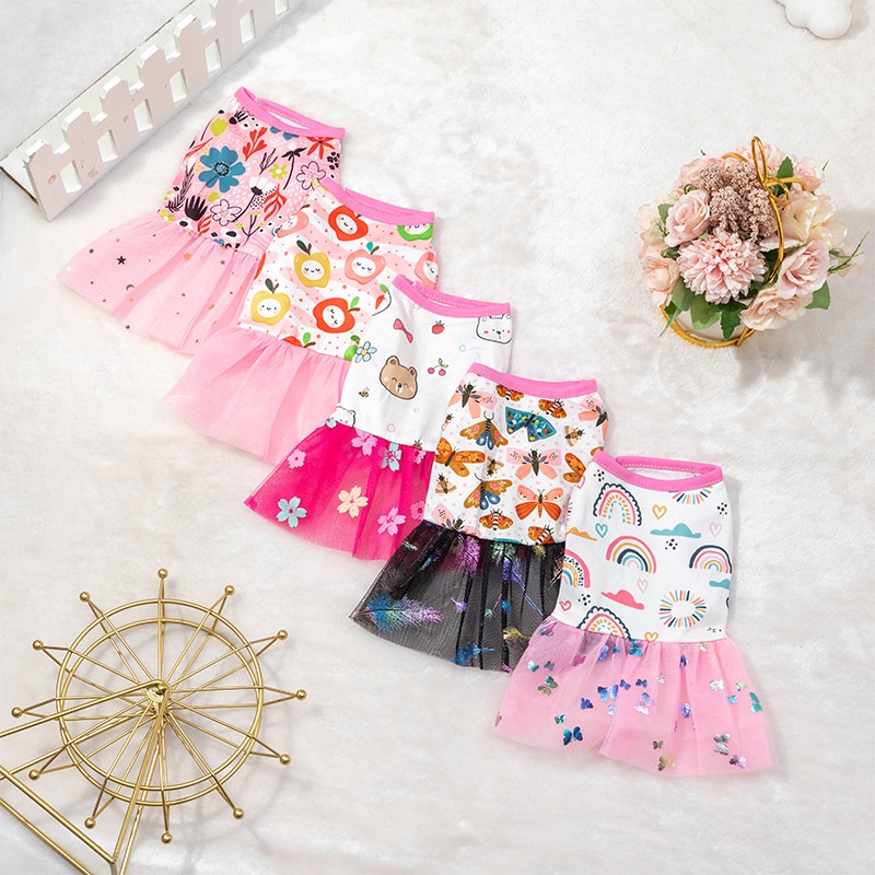 ⭐Hot!⭐Đầm Công Chúa Dễ Thương Cho Thú Cưng Shih Tzu S-XL