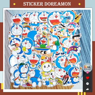 Set 60 Sticker Dán Đoremon PVC Chống Nước | Dán Điện Thoại | Dán Laptop | Dán Mũ Bảo Hiểm | Dán Vali [Nhà Sticker]
