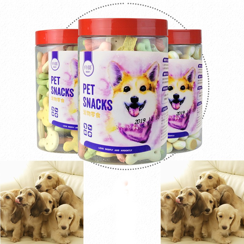 Bánh quy sữa thưởng cho chó Pet Snack canxi khử mùi răng miệng tăng cường vi dưỡng chất -200gr