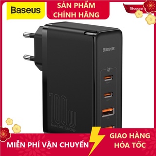 Củ sạc cổng usb type c gan baseus sạc nhanh 4.0 3.0 100w cho điện thoại thông minh/ máy tính xách tay macbook- hshop
