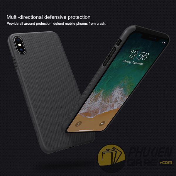 Ốp lưng iPhone X/XS Nillkin Super Frosted Shield - Hàng Chính Hãng