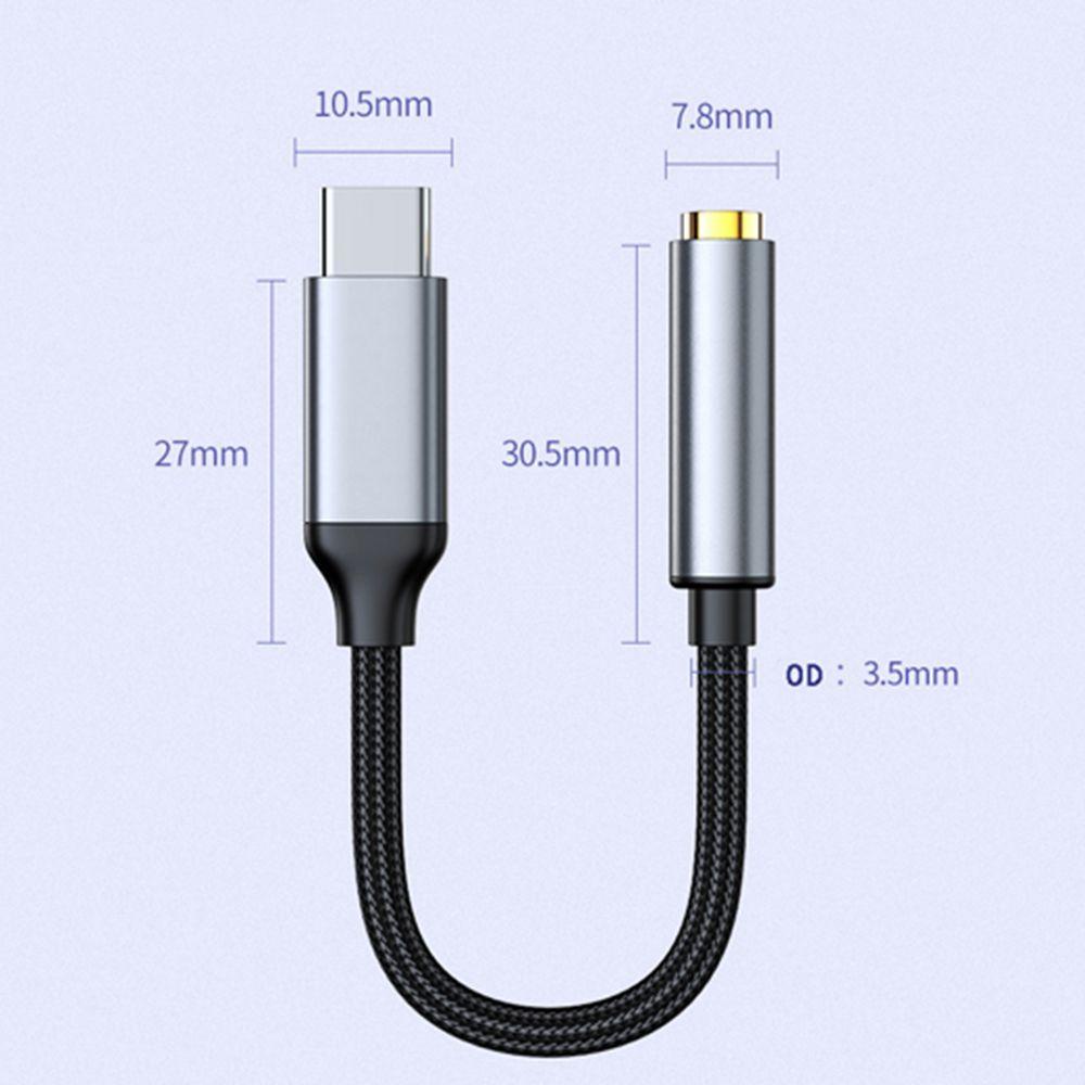 Cáp Chuyển Đổi Âm Thanh Type C Sang 3.5mm Type C Sang 3.5mm Chuyên Dụng Cho Điện Thoại