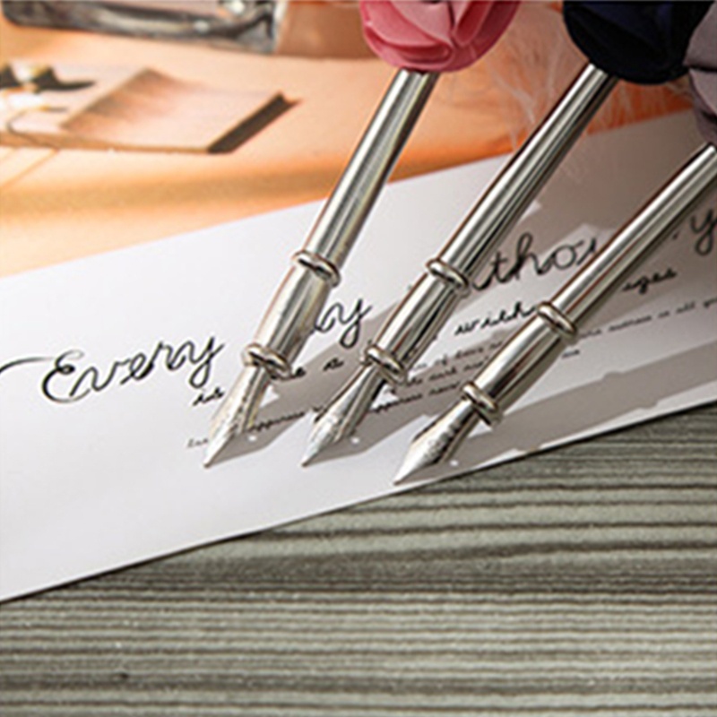 Bộ Bút Nhúng Tinh Tế Kèm 5 Ngòi Thay Thế Dành Cho Học Sinh / Người Lớn