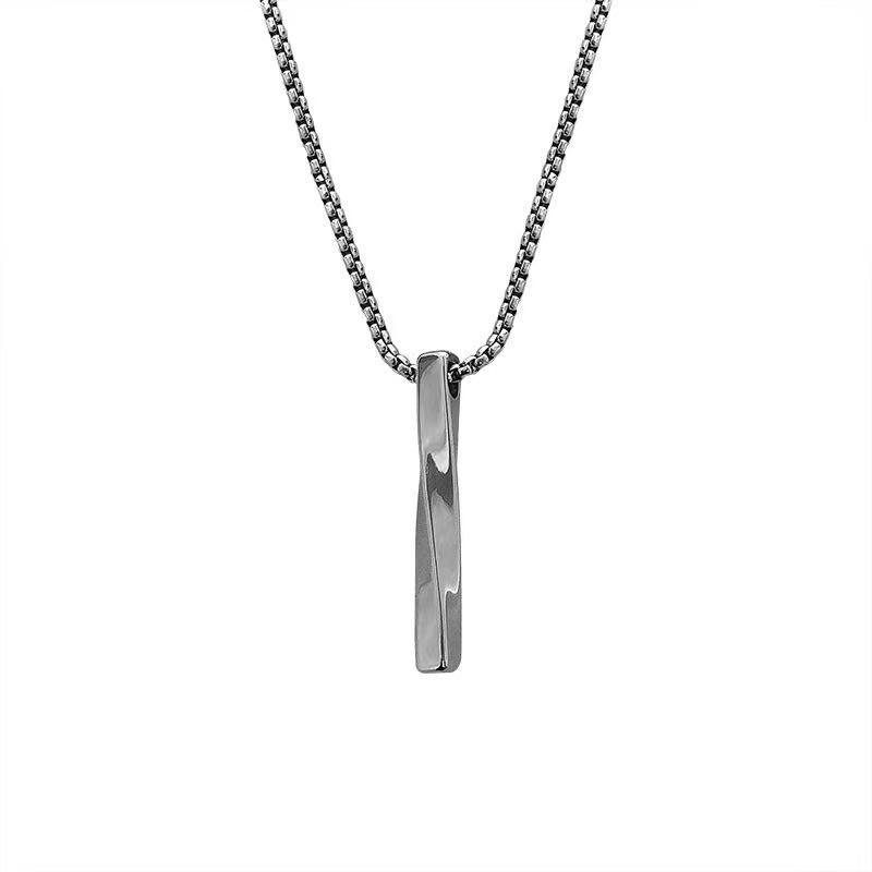 【Follow our shop-10K minus 5K】 Fashion hip-hop long pendant titanium steel necklace