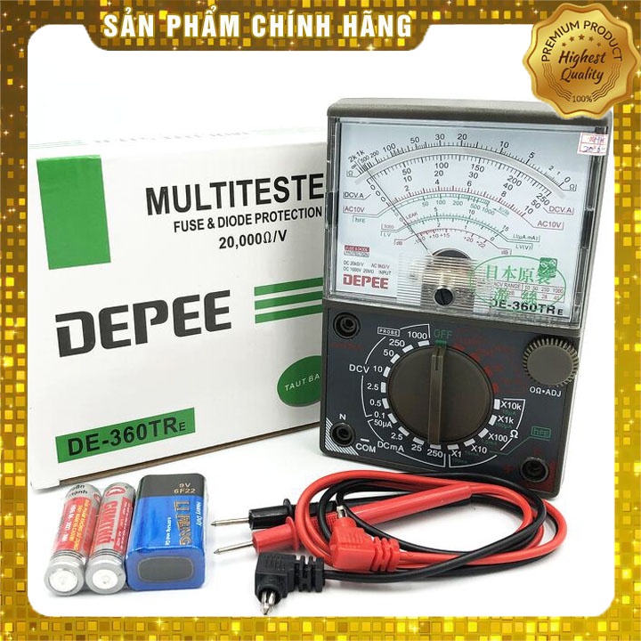 Đồng Hồ Đo Vạn Năng Kim Depee DE-360TRe
