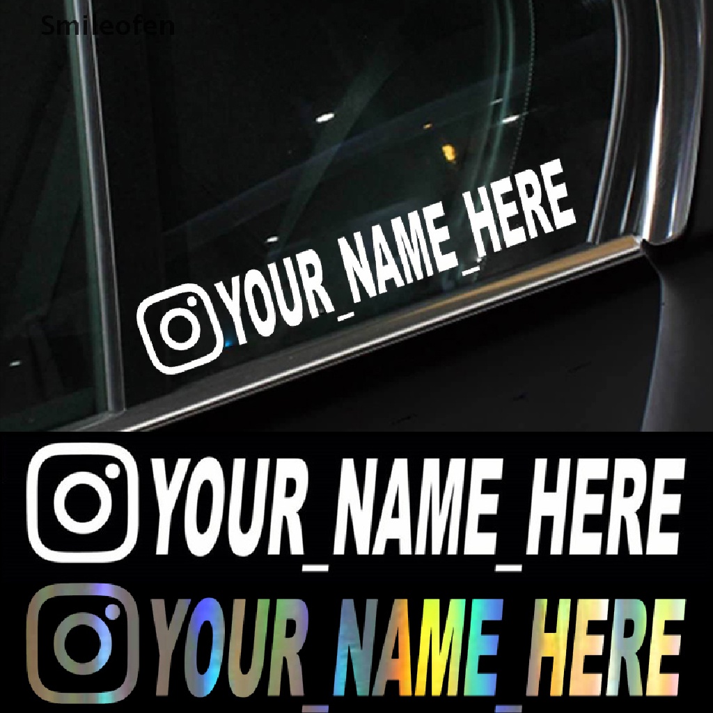 Đề Can Vinyl Dán Xe Hơi / Xe Máy Instagram / Sổ Tay Kích Thước 20cmx4cm