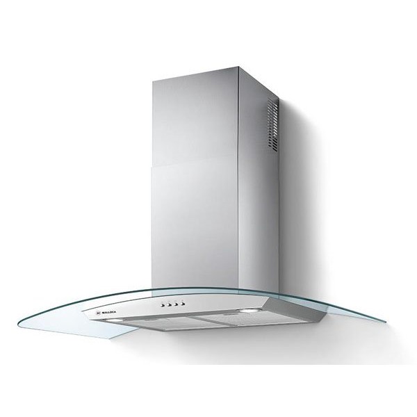 Máy hút mùi áp tường Malloca DELTA-K890V - Kích thước 900mm, màu bạc