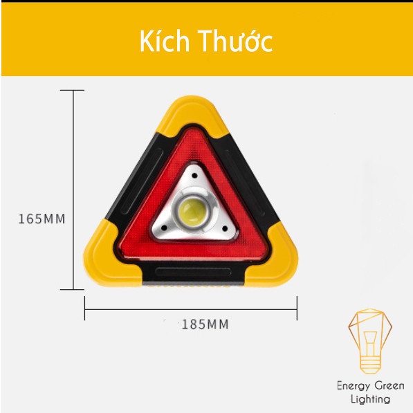 Đèn Pha Led Energy Green Lighting Chiếu Sáng Cảnh Báo Nguy Hiểm Pin Sạc Tích Điện Tích Hợp Năng Lượng Mặt Trời XF-8819
