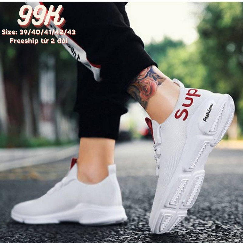 [XẢ HÀNG] Giày thể thao nam màu trắng Hot | BigBuy360 - bigbuy360.vn
