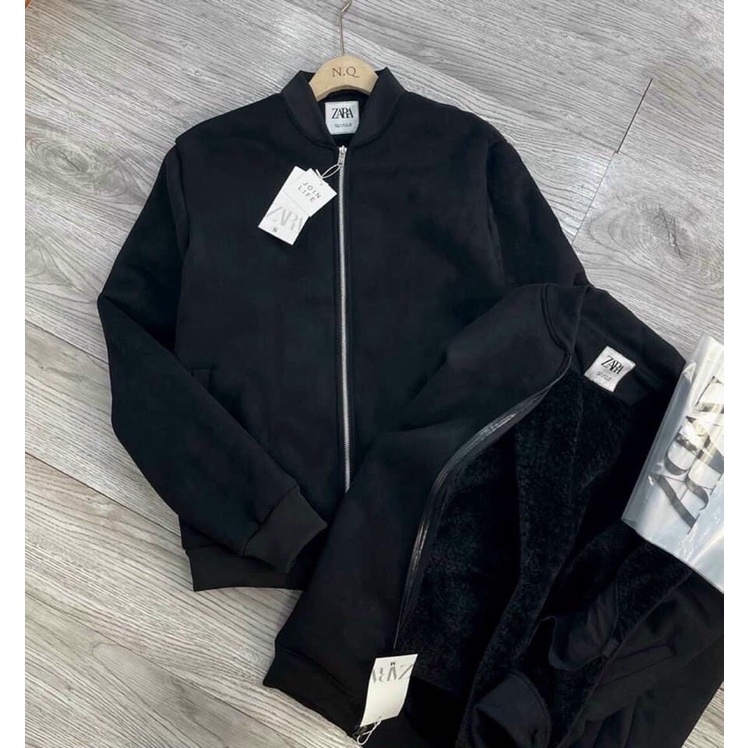 Bomber nam lót lông