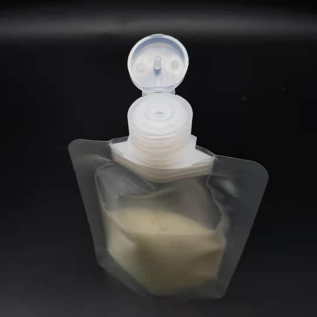 Túi đựng mỹ phẩm/ dầu gội/ kem dưỡng da vòi bóp gấp gọn có thể đổ đầy tiện lợi cho du lịch
