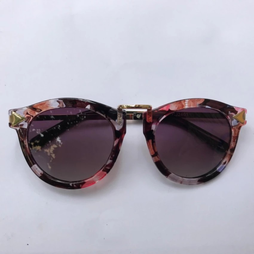 Mắt kính phân cực chống tia UV nữ mắt tím nhạt gọng hoa Sammy CJ2401 (Đen)