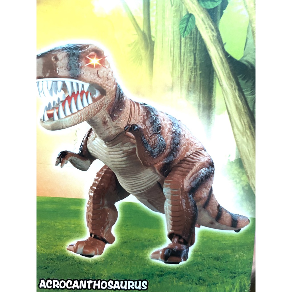Tưởng tượng thế giới khủng long acrocanthosaurus