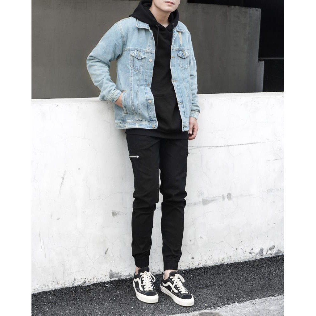 DISTRESSED DENIM JACKET | BigBuy360 - bigbuy360.vn