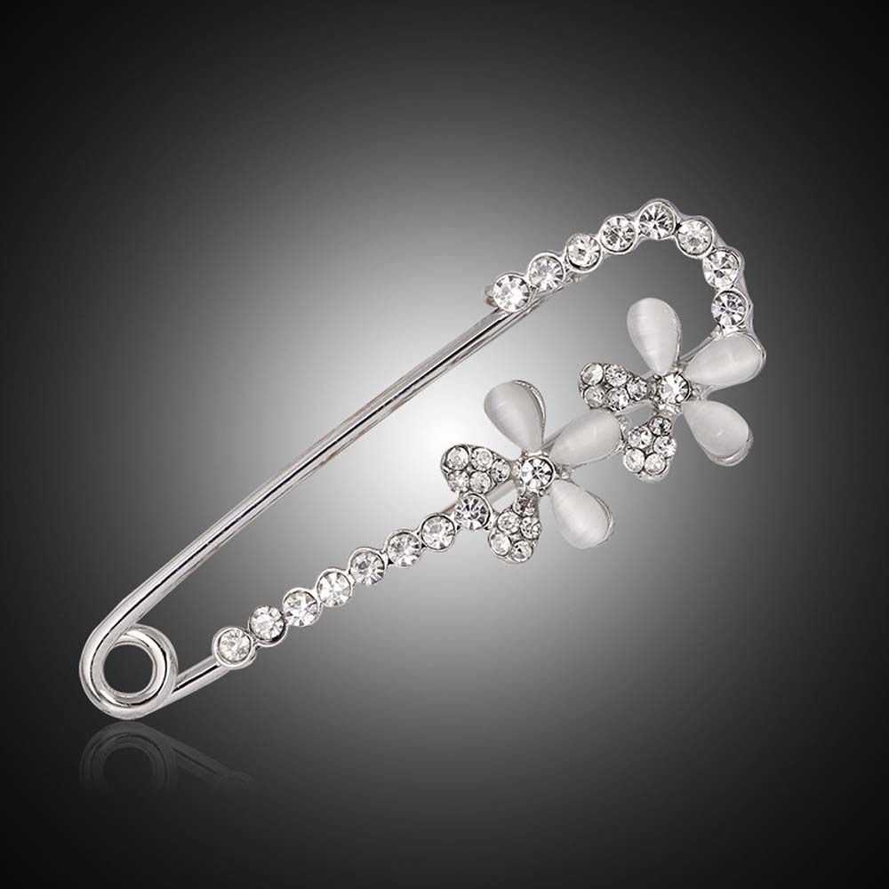 Ghim Cài Áo Hình Bông Hoa Bằng Hợp Kim Tráng Men Thời Trang