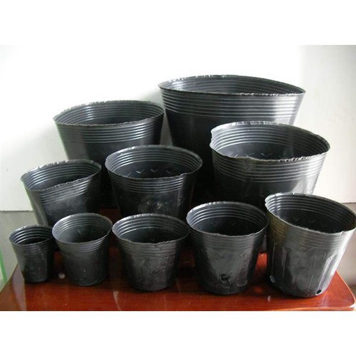 Set 10 Chậu nhựa đen mềm trồng cây, ươm cây