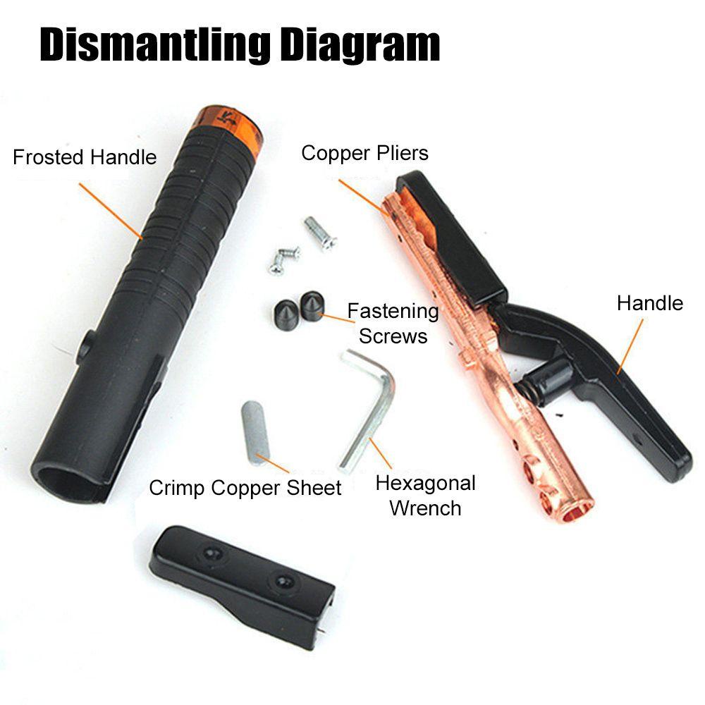 Giá Đỡ Điện Cực Bằng Đồng 500A / 800A|Kẹp Nối Đất Chuyên Dụng Cho Máy Hàn