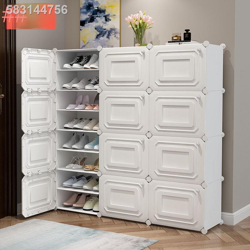 wwTủ giày ba chiều cao cấp lắp ghép chống bám bụi đa chức năng giá để đồ đơn giản cửa trong nhà tiết kiệm diện tích dép