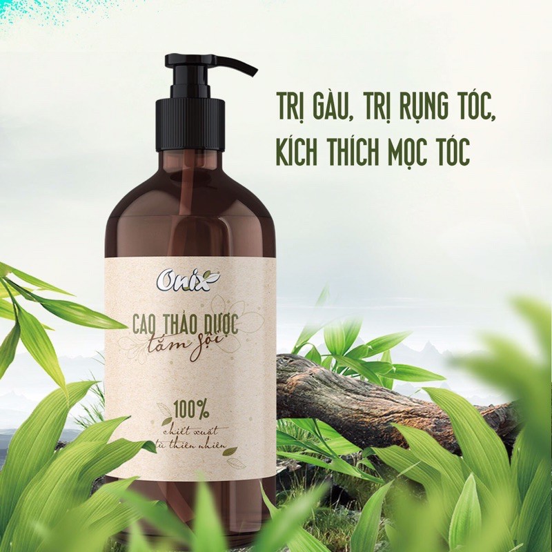 Dầu gội thảo mộc ONIX sạch gàu, giảm rụng, mọc tóc, thơm sảng khoái
