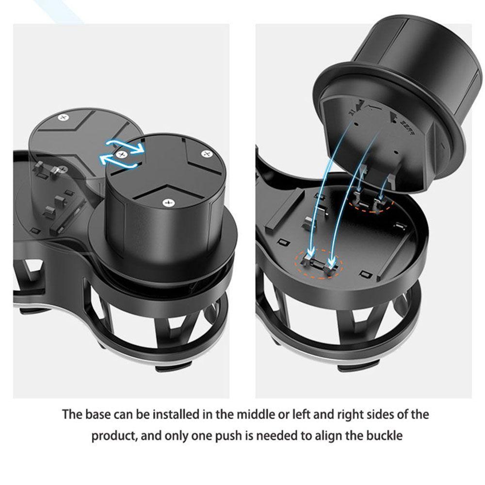 Rebuy1 Giá Đỡ Cốc Nước Bằng ABS Bền Đa Năng Thông Dụng Cho Xe Hơi