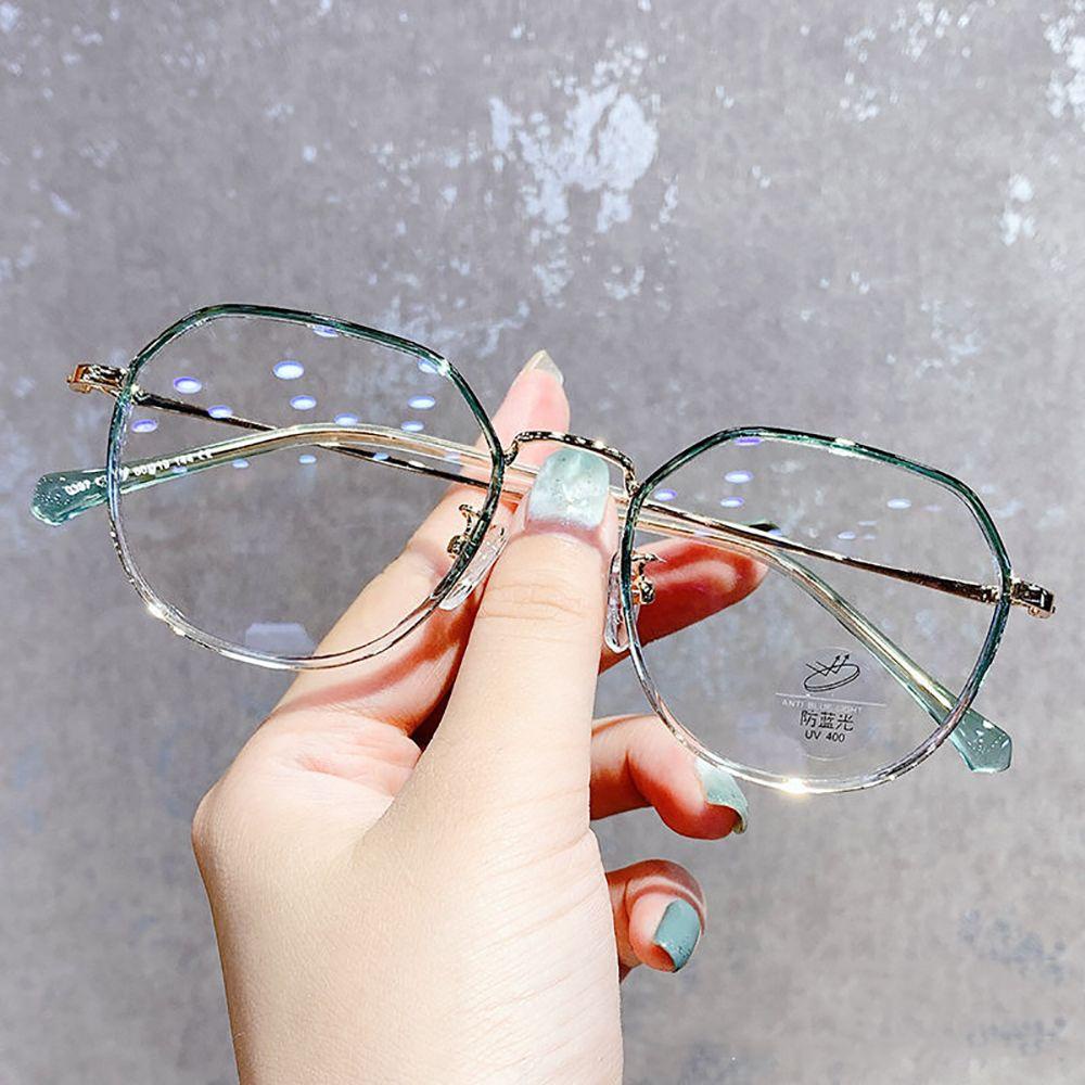 Mocho Mắt Kính Đọc Sách Bằng Kim Loại Trong Suốt Chống Ánh Sáng Xanh Cho Nữ