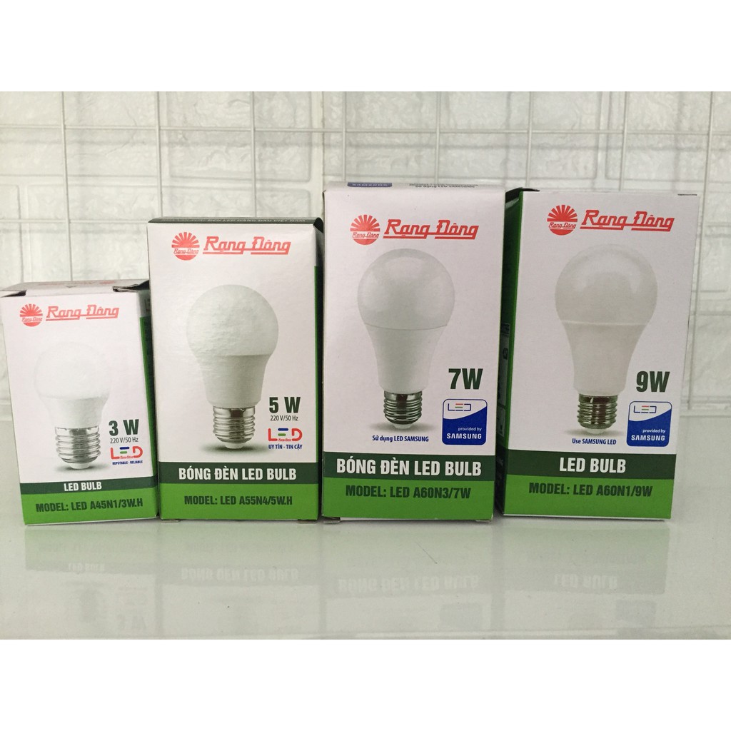 Bóng đèn LED BULB Tròn 3W,5W,7W,9W Rạng Đông