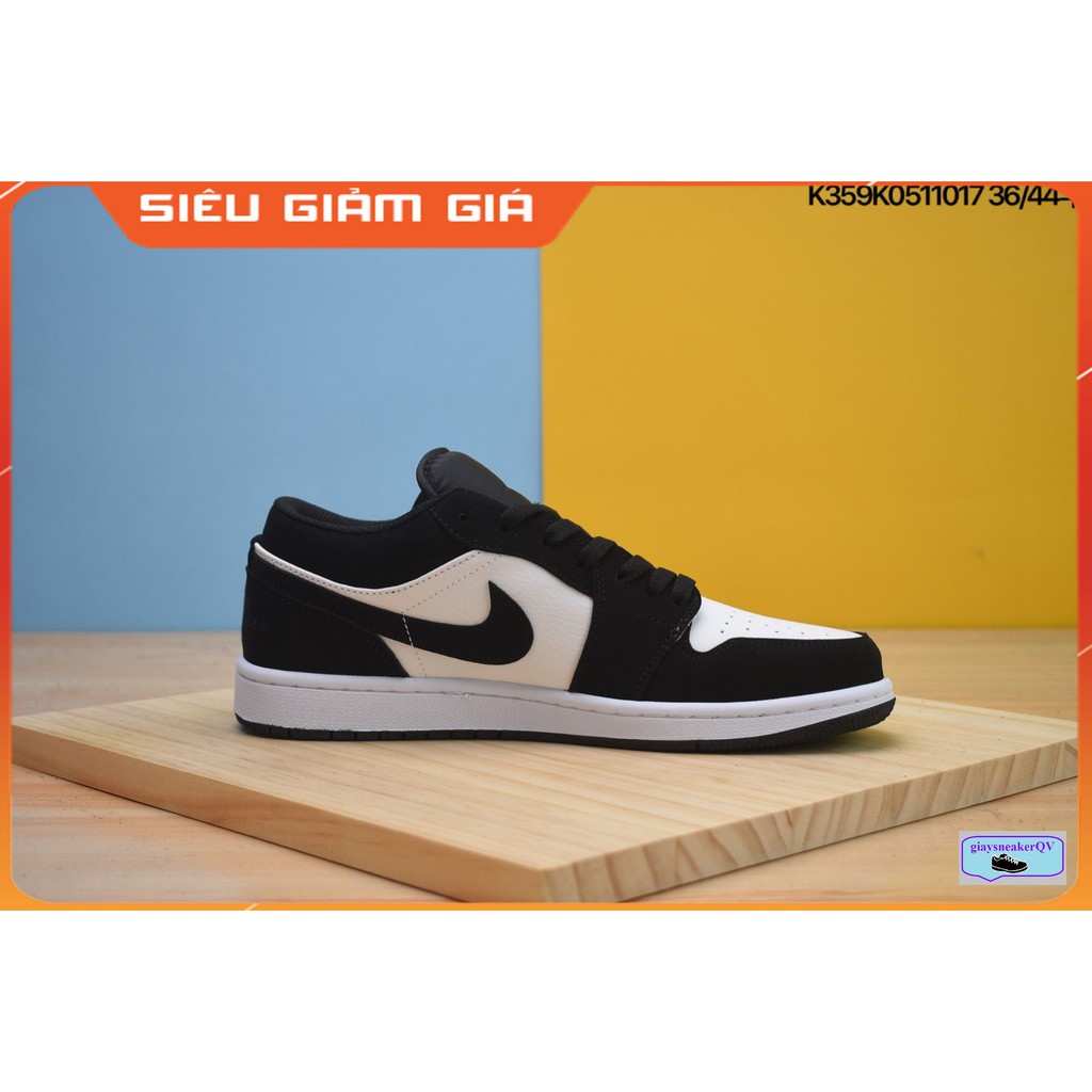 Giày thể thao Air Jordan 1 Low SE Black White  thấp cổ siêu đẹp, Giày Jordan 1 đen trắng dành cho nam và nữ