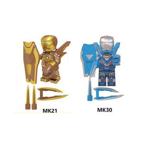 Bộ 2 nhân vật minifigures Iron Man WM6065