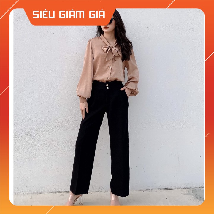 Quần Ống Rộng Nữ Hàng Thiết Kế - Quần Tây Nữ Chất Loại 1 Ống Rộng Lưng Cao, Dáng Suông Dài, Form Chuẩn Mặc Mát Thoải Mái | BigBuy360 - bigbuy360.vn