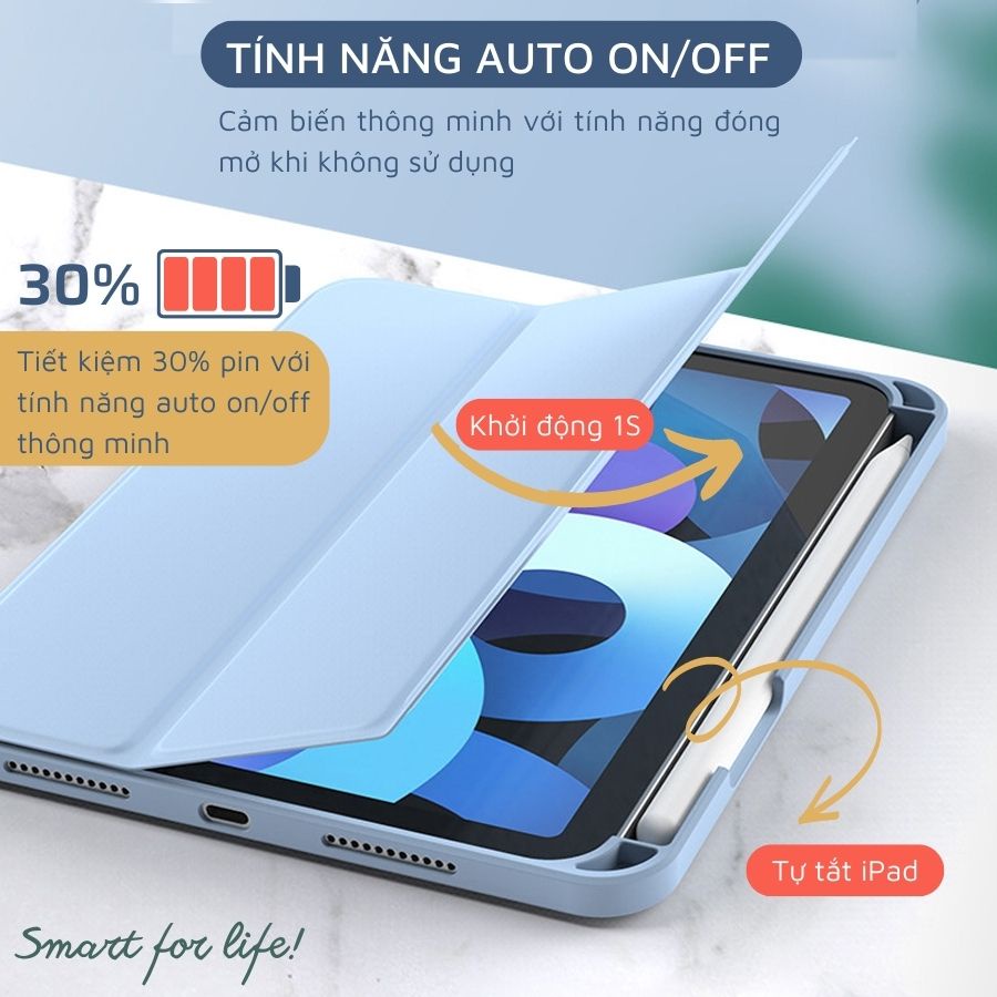 [DIY Bản Pro] Bao Da Ipad Magnetic Glass Shell, Phiên Bản Nam Châm Tháo Rời