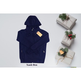 Áo khoác nữ thun dày, mịn, đẹp- xanh đen