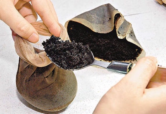 1kg_Bả cà phê hạt xay đã phơi