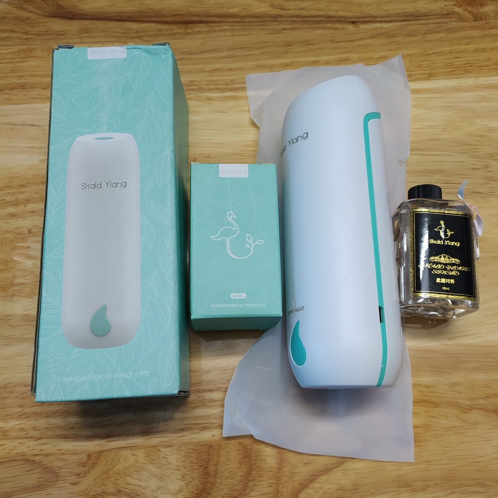 [Hàng sẵn mới về] Máy xông tinh dầu thơm , máy phun sương tự động Skald Ylang