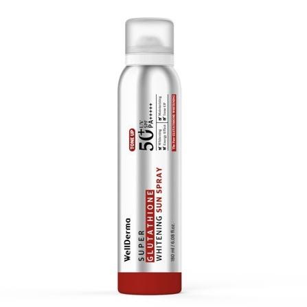 Chống Nắng Toàn Thân WellDerma Super Glutathione Whitening Sun Spray SPF50+ 180ml