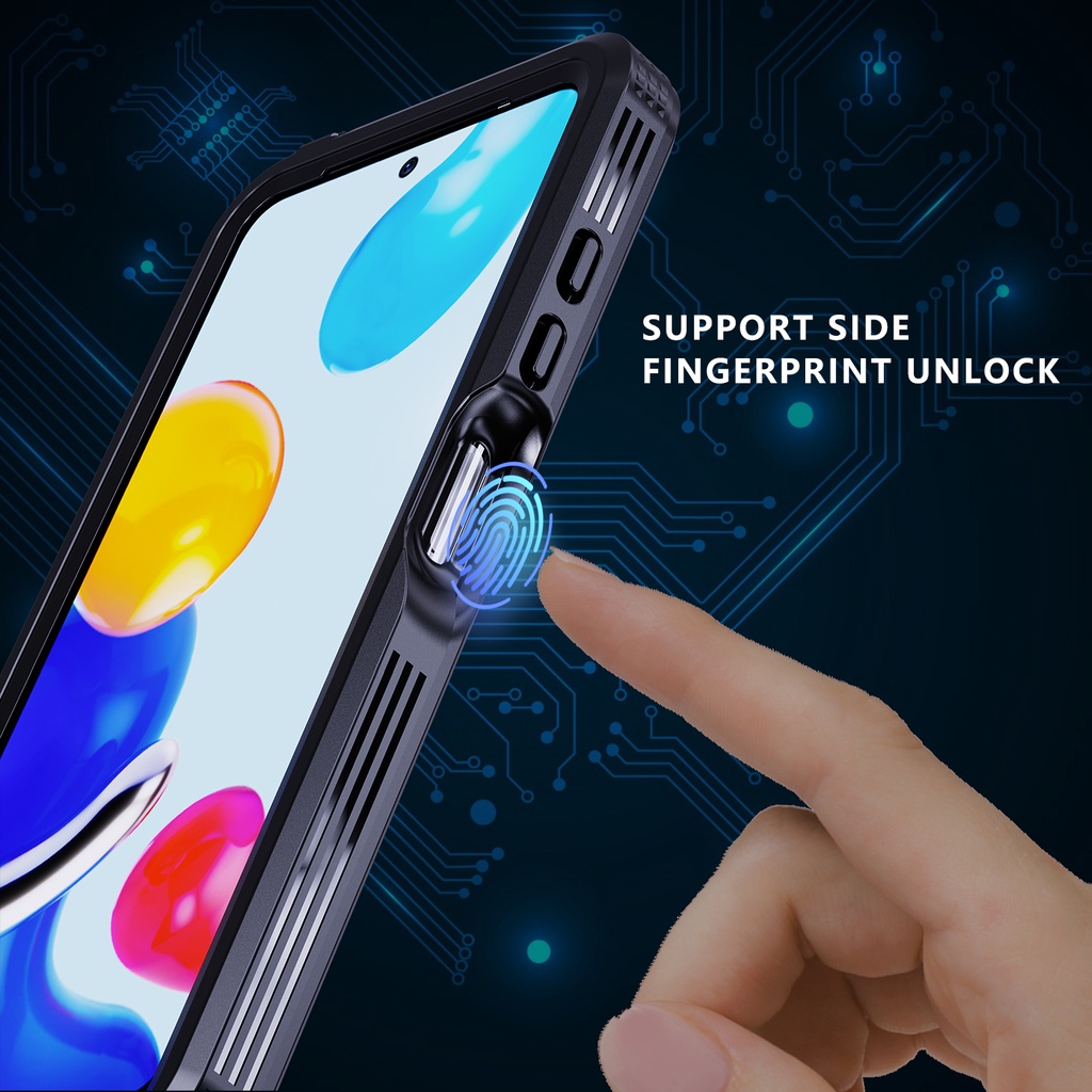 Ốp Điện Thoại Trong Suốt Chống Thấm Nước IP68 2M Cho Xiaomi Redmi Note 11 Pro 11s